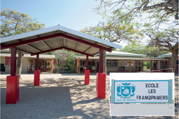 Nouméa - École Les FRANGIPANIERS et la province Sud