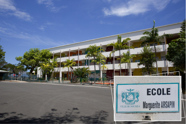 Nouméa - École Marguerite ARSAPIN et la province Sud