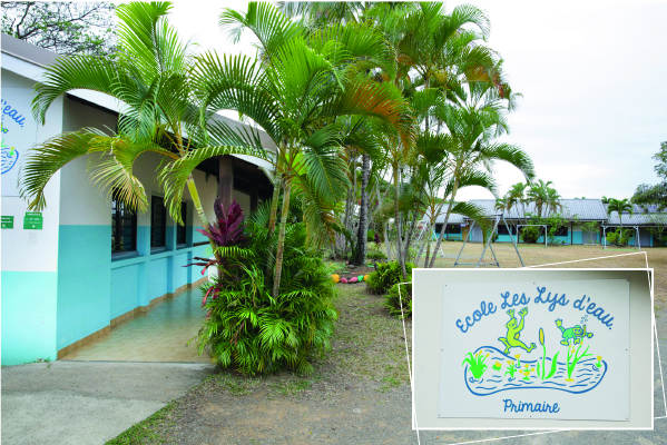 Bourail - École Les LYS D'EAU et la province Sud