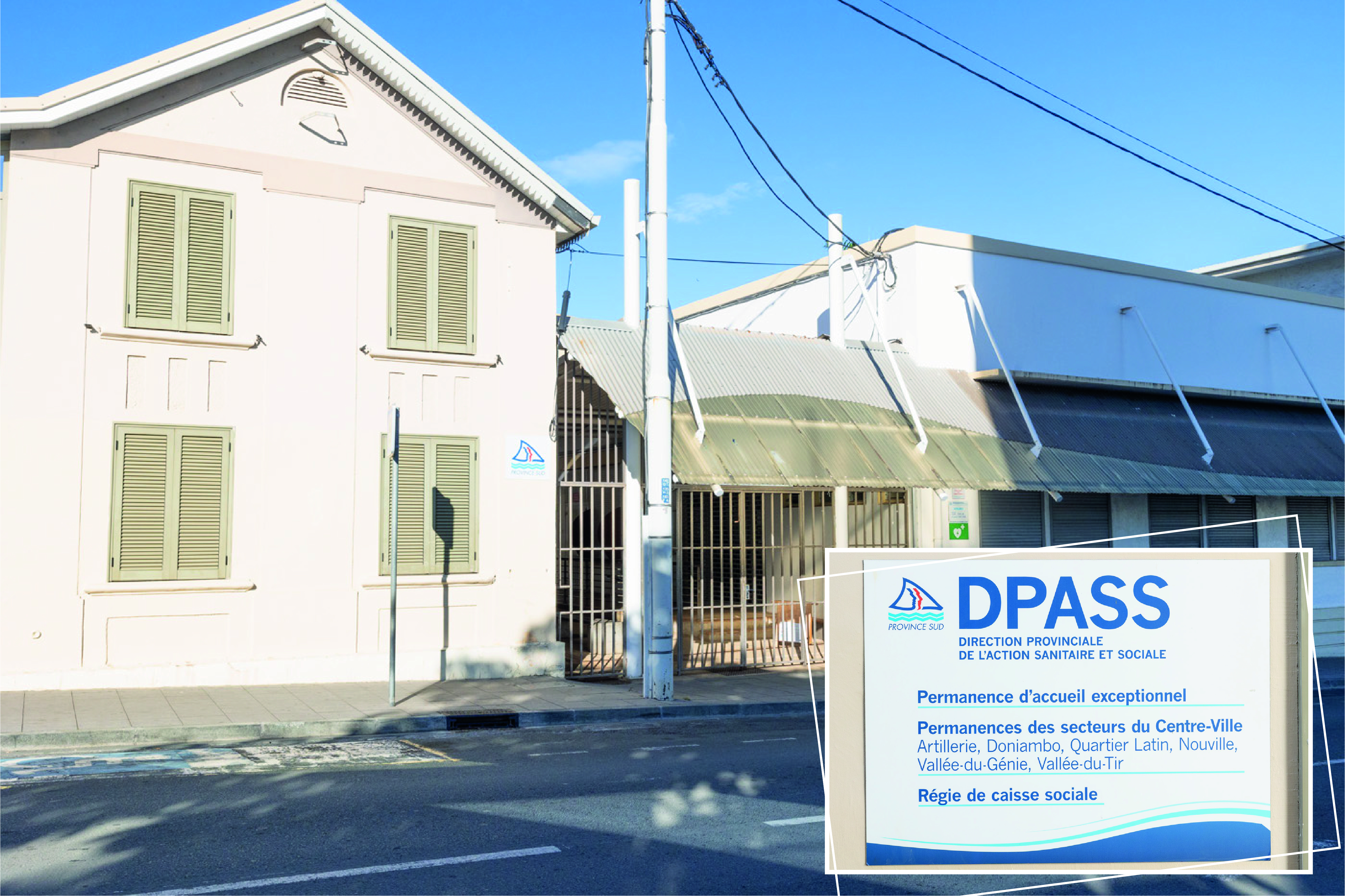 Nouméa - Guichet Central - Direction Provinciale de l'Action Sanitaire et Sociale (DPASS) - Service de l’aide médicale et des prestations sociales et la province Sud