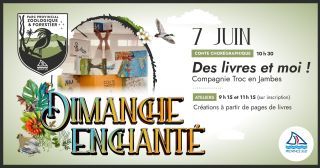 Dimanche enchanté : Des livres et moi, le dimanche Juin 07 2026 Dimanche enchanté : Des livres et moi