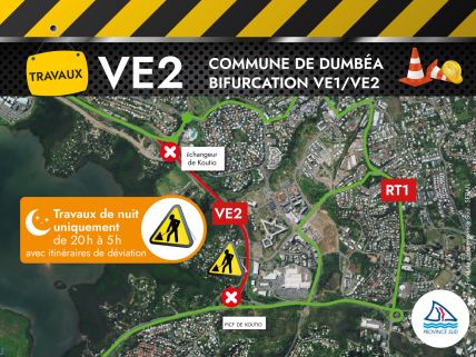 Commune de Dumbéa, bifurcation ve1/ve2