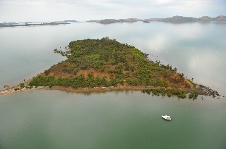 une photo de aérienne Île Gaüa (Île de la Pointe) par Martial Dosdane