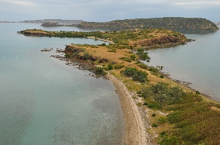 une photo de aérienne Île Longue par Martial Dosdane