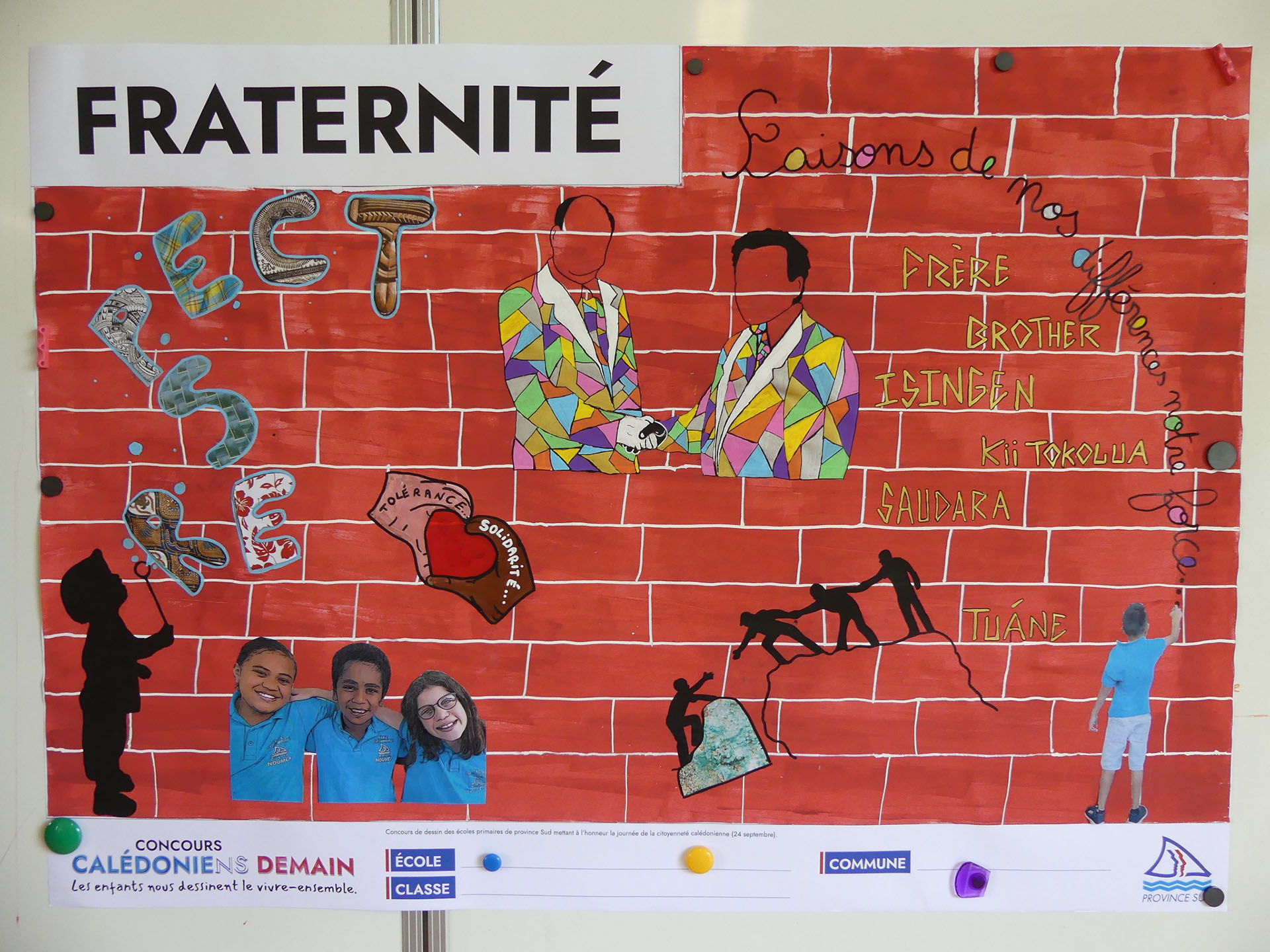 Affiche « Fraternité » des CM2 de l’école Guy Champmoreau