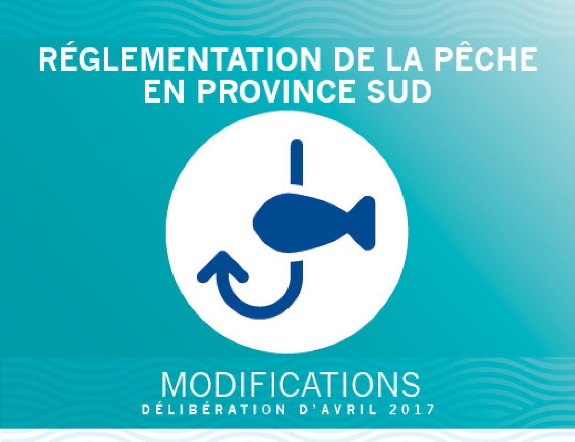 Réglementation de la pêche en province Sud