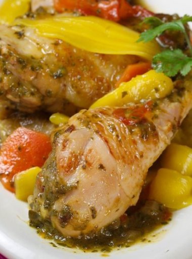 Poulet à la sauce papaye