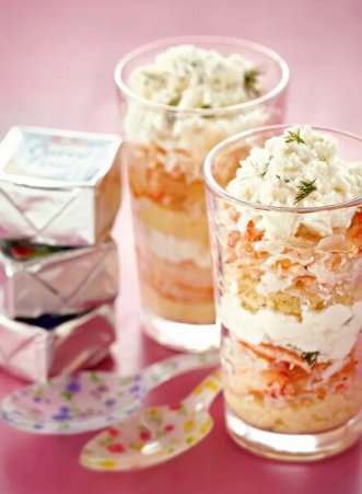 verrines au crabe