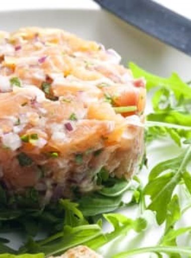 Tartare de poisson à la pomme liane