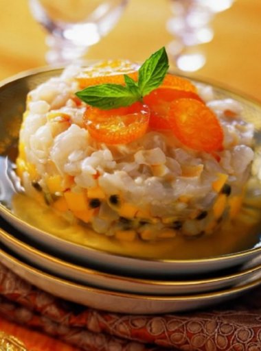 Tartare de letchis aux épices