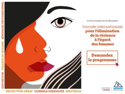 Visuel pour la journée internationale pour l'élimination de la violence à l'égard des femmes