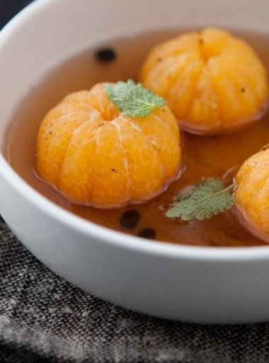 mandarines pochées