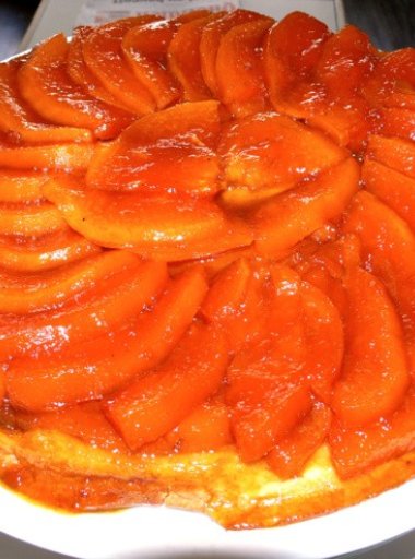 Tarte tatin mandarine, papaye et pomme liane