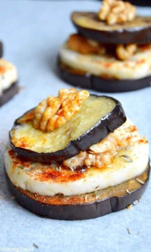 mille-feuilles daubergine et chèvre ©delscookingtwistcom