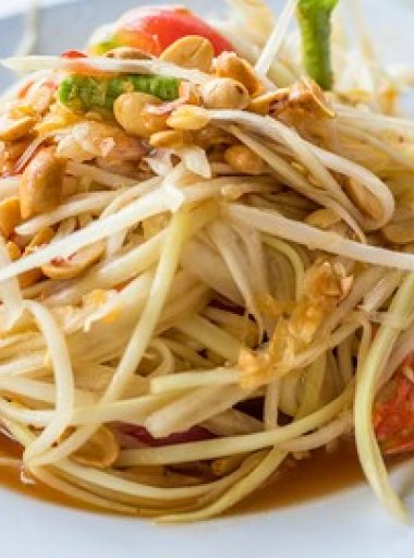 Salade de papaye et pois chiches