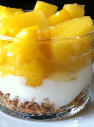 Ananas au fromage blanc