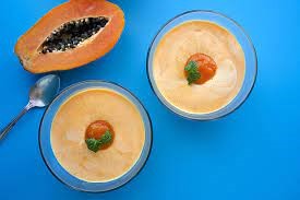 Flan à la papaye