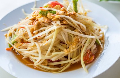 Salade de papaye et pois chiches