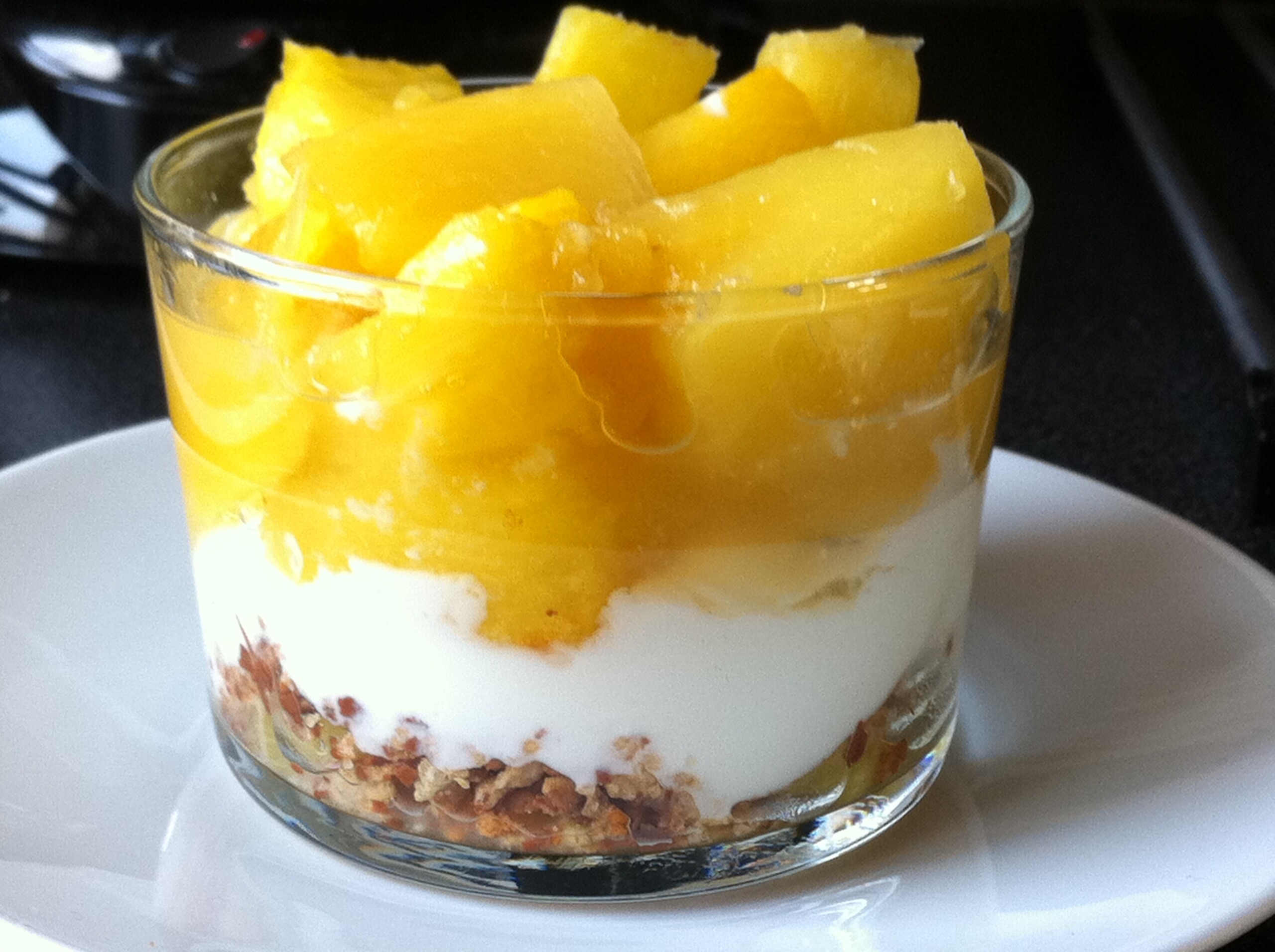 Ananas au fromage blanc