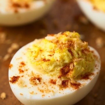 Œuf mimosa sans mayonnaise