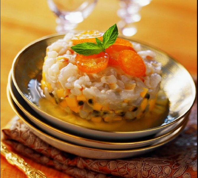 Tartare de letchis aux épices