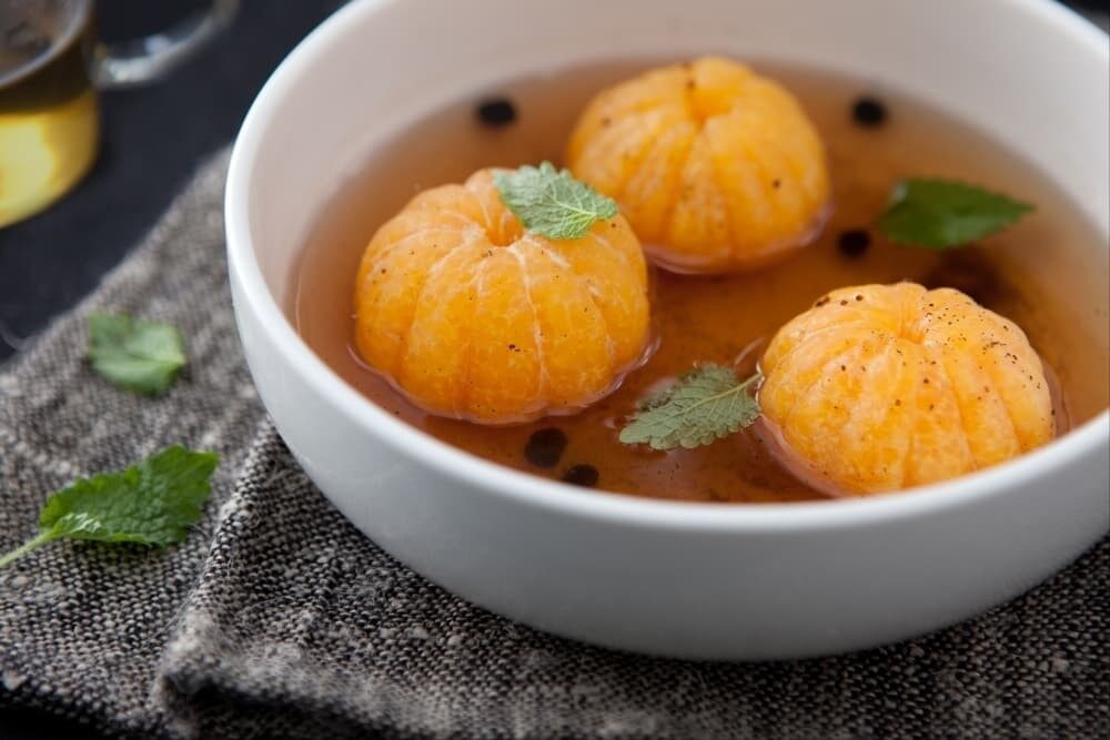 mandarines pochées