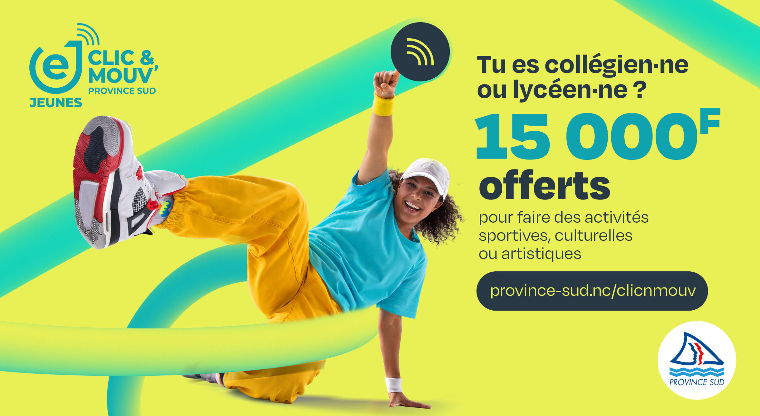 Tu es collégien•ne ou lycéen•ne ? offerts pour faire des activités sportives, culturelles ou artistiques