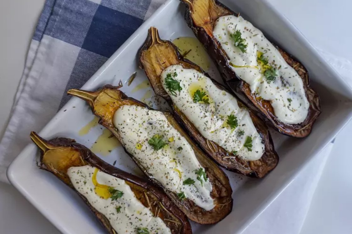 entrée aubergines rôties au yaourt ©journaldesfemmesfr
