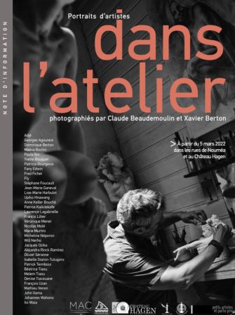 Couverture portraits d'artistes dans l'atelier