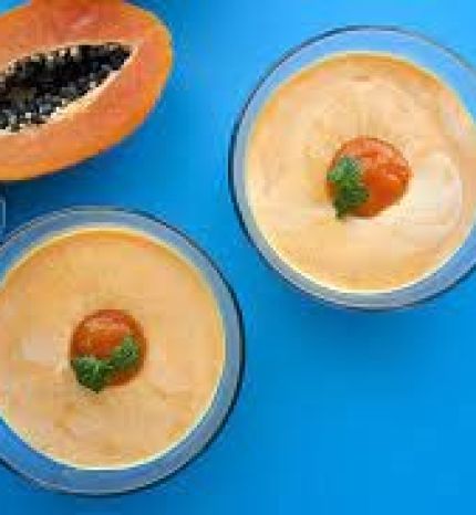 Flan à la papaye