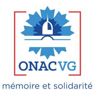 logo : ONACVG logo featuring a blue sunburst with a white padlock, red corner borders, and the text 'ONACVG' with the motto 'mémoire et solidarité'.