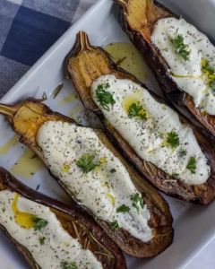 entrée aubergines rôties au yaourt ©journaldesfemmesfr