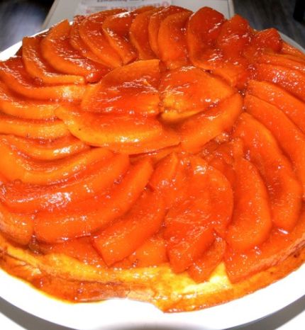 Tarte tatin mandarine, papaye et pomme liane