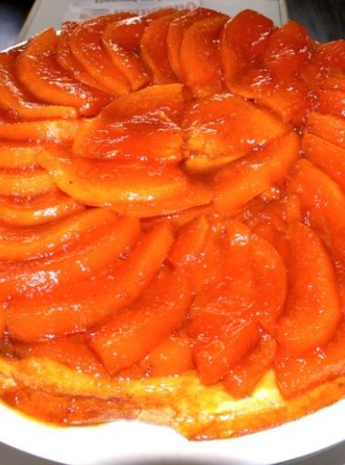 Tarte tatin mandarine, papaye et pomme liane