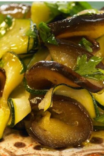 Salade d'aubergines et courgettes