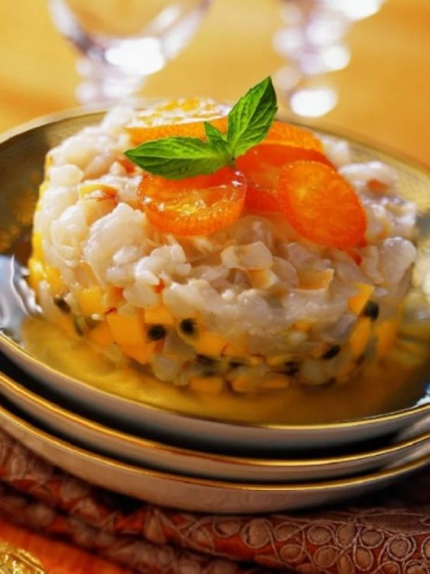 Tartare de letchis aux épices