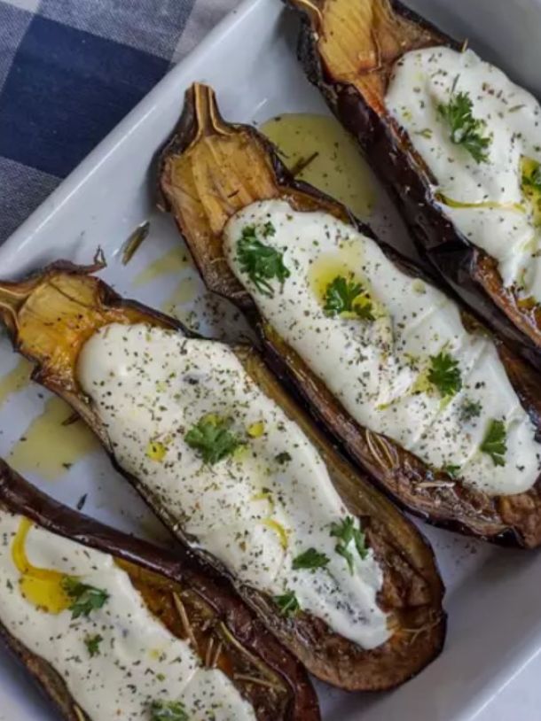 entrée aubergines rôties au yaourt ©journaldesfemmesfr