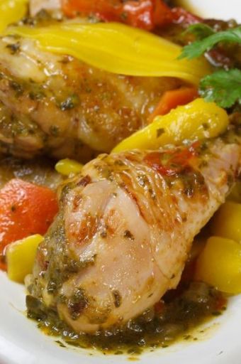Poulet à la sauce papaye