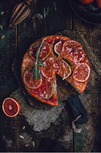 Gâteau renversé au pamplemousse