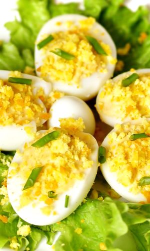 Œufs mimosa sans mayonnaise