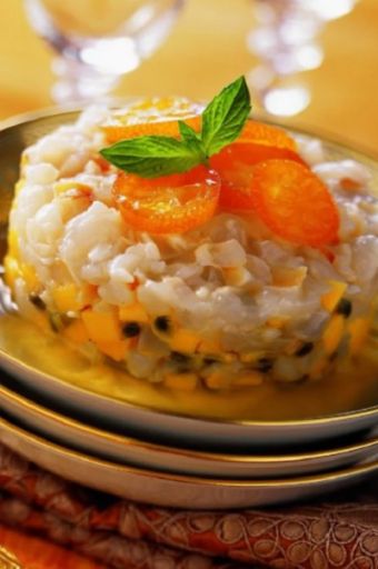 Tartare de letchis aux épices