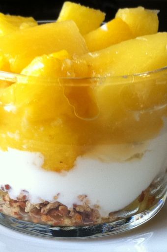 Ananas au fromage blanc