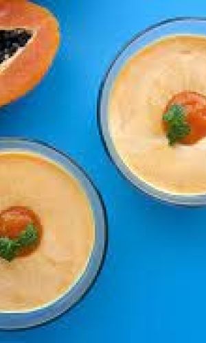 Flan à la papaye