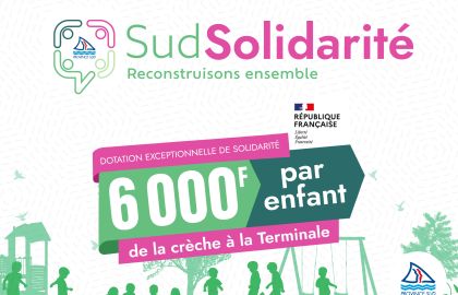 SudSolidarité Reconstruisons ensemble RÉPUBLIQUE FRANÇAISE Égalité DOTATION EXCEPTIONNELLE DE SOLIDARITÉ 60001 enfant de la crèche à la Terminale