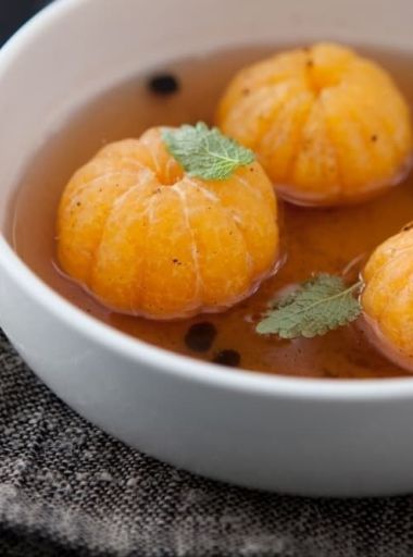 mandarines pochées