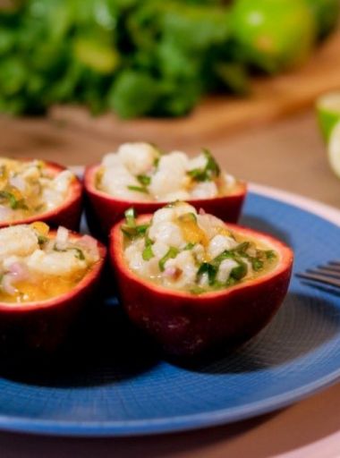 Poisson cru à la pomme liane