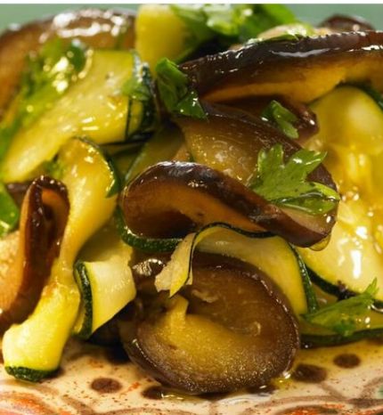 Salade d'aubergines et courgettes