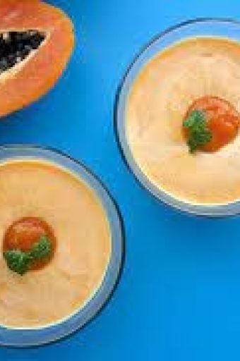 Flan à la papaye