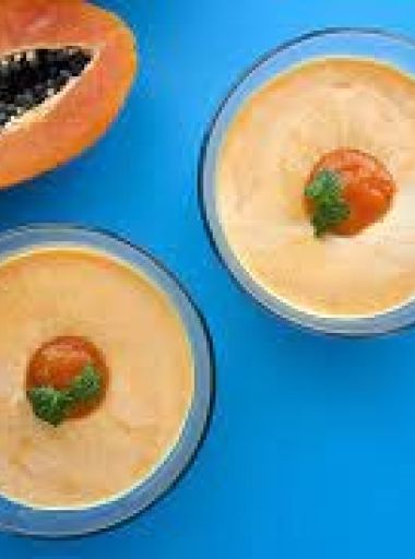 Flan à la papaye