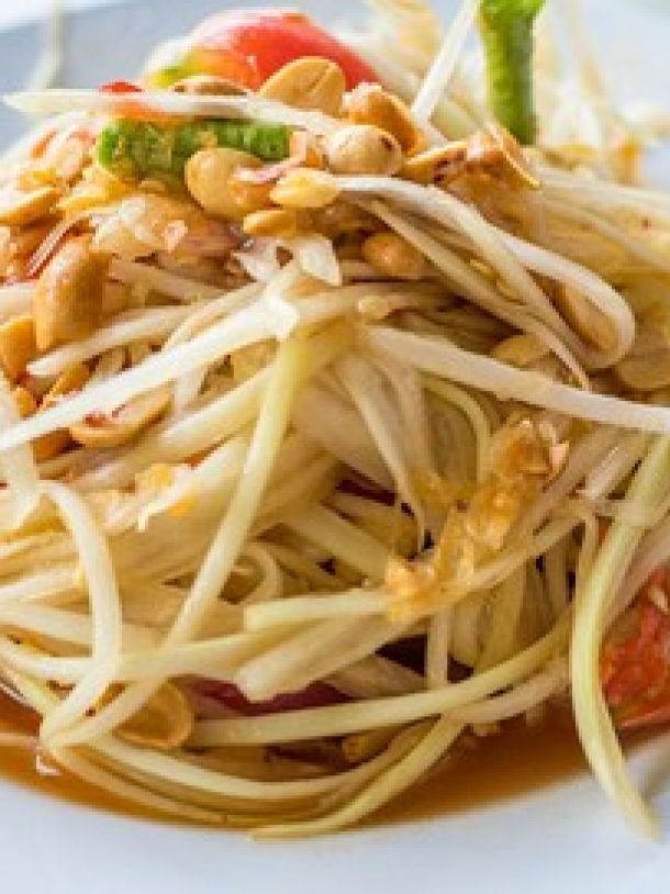 Salade de papaye et pois chiches